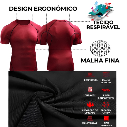 Camisa de compressão esportiva - Performance