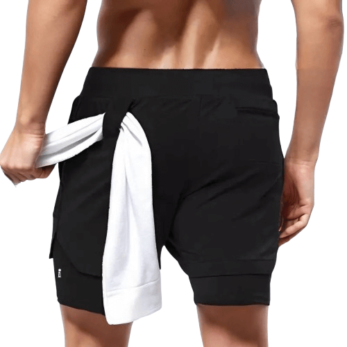 Shorts de compressão esportivo com camada dupla - Spider